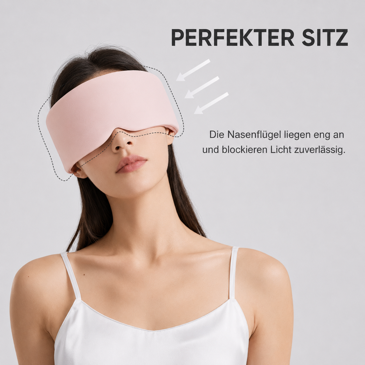 Premium Cooling Schlafmaske – sanft kühlend & hautschonend