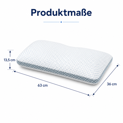 Cooling Kissen +  Bezug – kühler Schlafkomfort für Kopf & Nacken